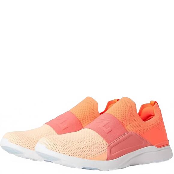 NEW APL women's techloom bliss shoe in laser red/fire coral/faded peach